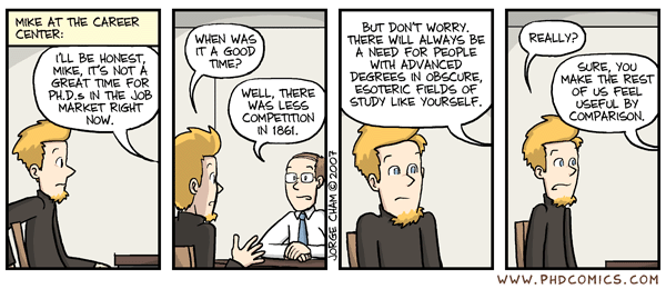 A Great Time for PhDs in the Job Market. PhDComics.com A Great Time for PhDs in the Job Market. PhDComics.com